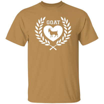 Goat Wreath White 5.3 oz. T-Shirt