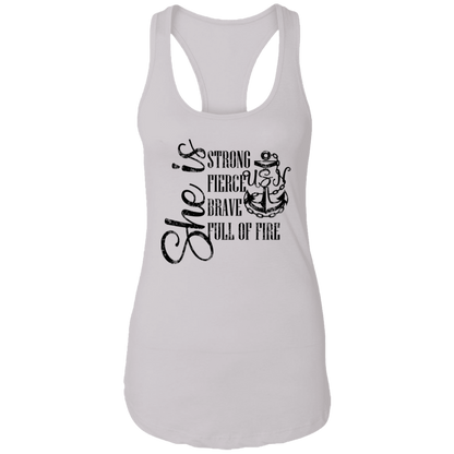 She Is Ladies Racerback Tank