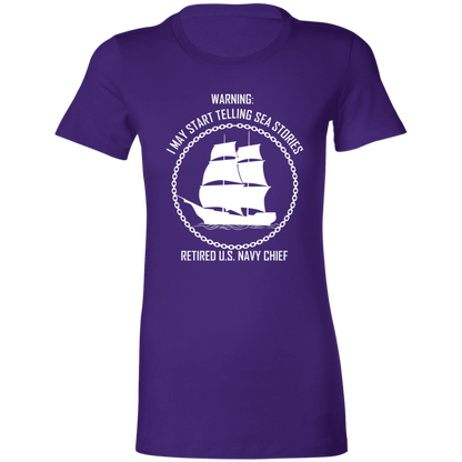 Retired Sea Stories White  Ladies' Favorite T-Shirt