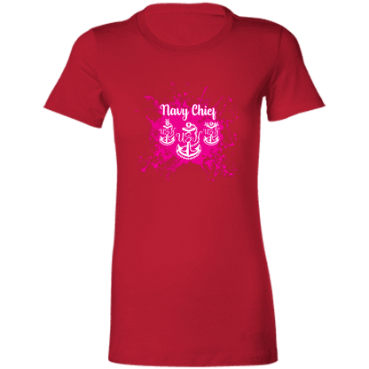Navy Chief Pink Paint Ladies' Favorite T-Shirt