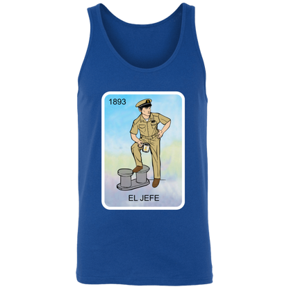 El Jefe Brown Shoe Card Unisex Tank