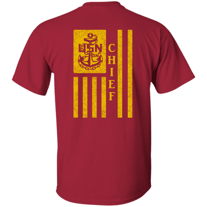 Chief Flag Front and Back 5.3 oz. T-Shirt