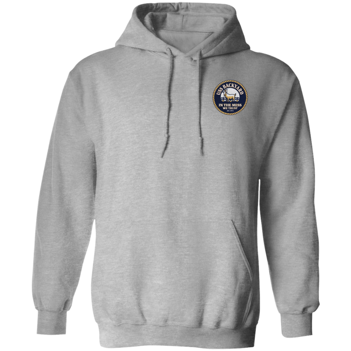 USS Backyard FB Pullover Hoodie