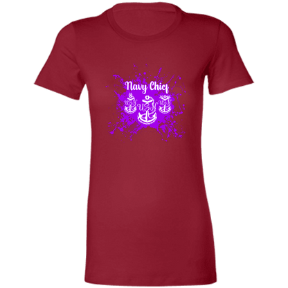 Navy Chief Purple Paint Ladies' Favorite T-Shirt