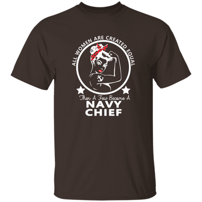 Navy Girl Chief White 5.3 oz. T-Shirt