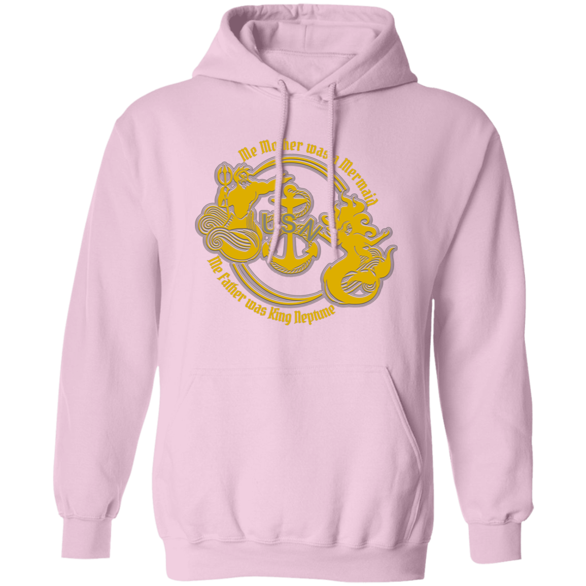 Me Mother and Father Gold Pullover Hoodie