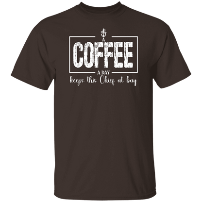 A Coffee a Day White Design 5.3 oz. T-Shirt