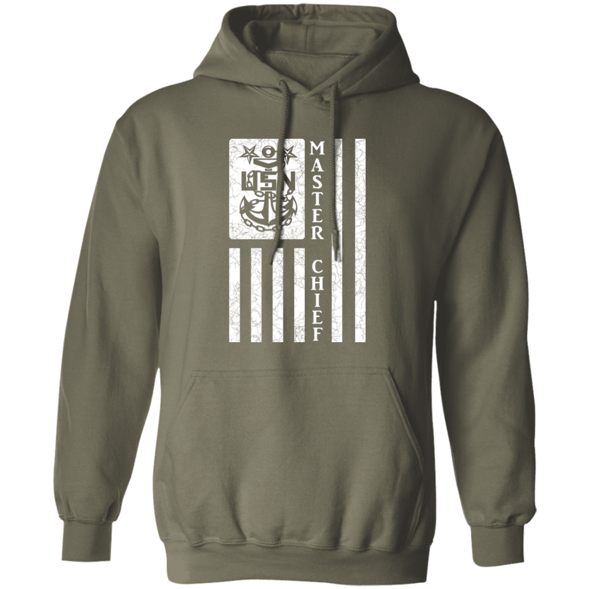 Master Chief Flag White Pullover Hoodie