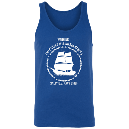 Salty Sea Story White Unisex Tank