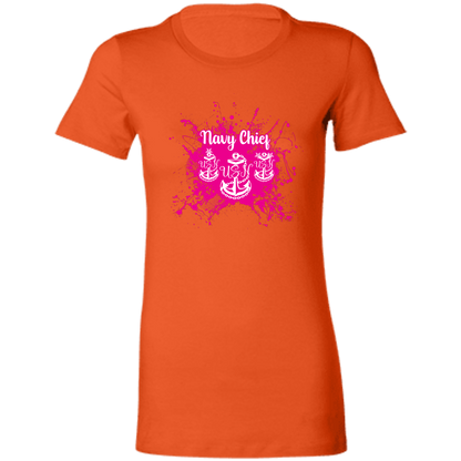 Navy Chief Pink Paint Ladies' Favorite T-Shirt