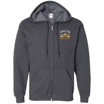 Retired Chief Rose Zip Up Hooded Sweatshirt