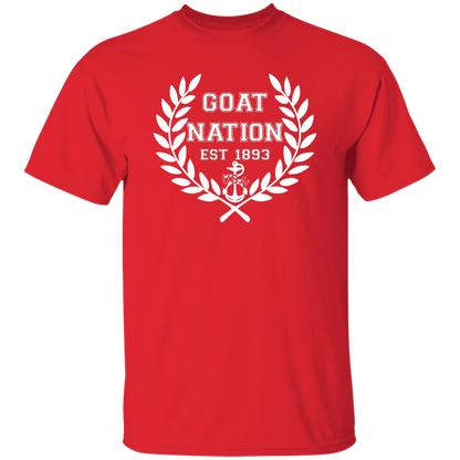 Goat Nation White 5.3 oz. T-Shirt