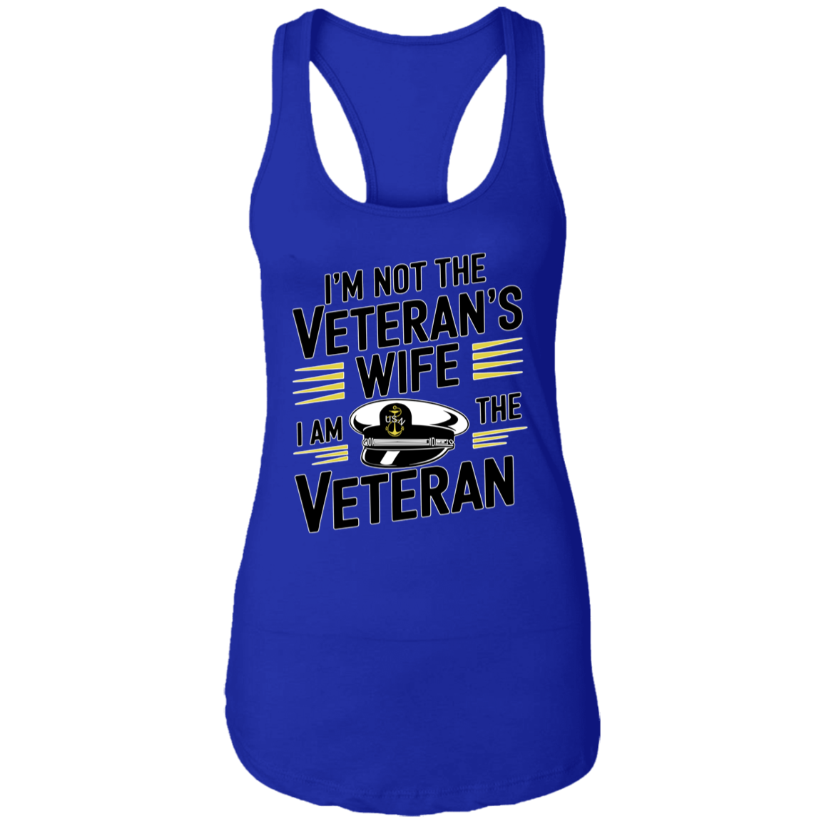 I am the Veteran Ladies Racerback Tank