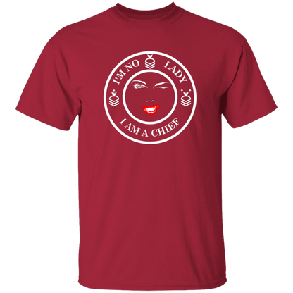 I'm No Lady (White Design) 5.3 oz. T-Shirt