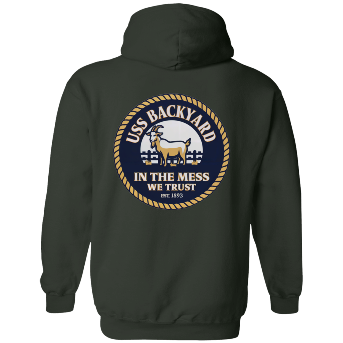 USS Backyard FB Pullover Hoodie