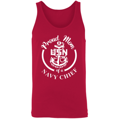 Proud Mom White Design  Unisex Tank