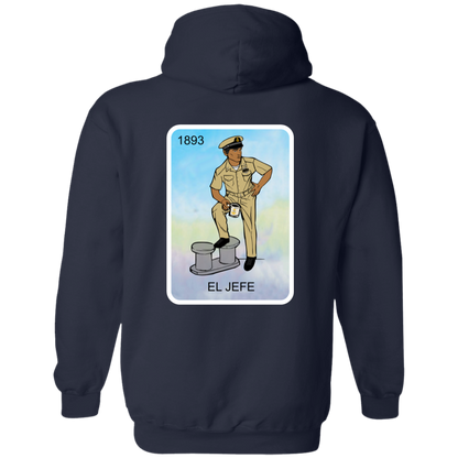 Nautical El Jefe Zip Up Hooded Sweatshirt