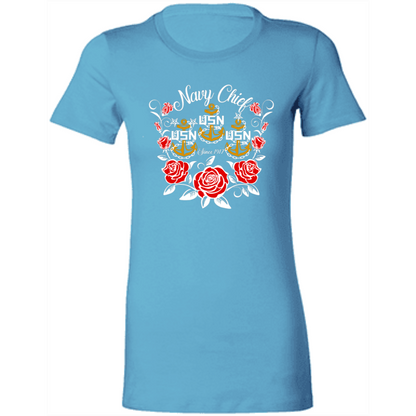 Navy Chief Rose Gold Ladies' Favorite T-Shirt