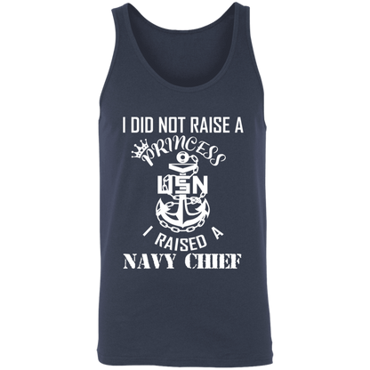 I Did Not Raise A Princess White Design Unisex Tank
