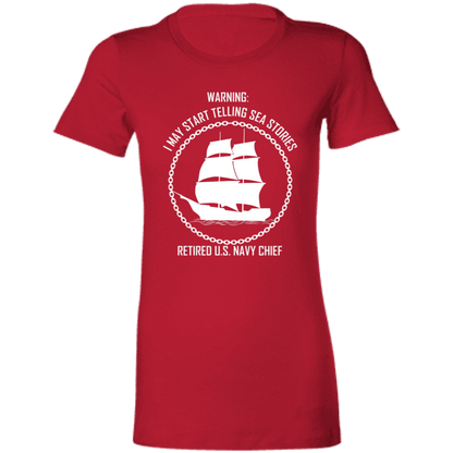 Retired Sea Stories White  Ladies' Favorite T-Shirt