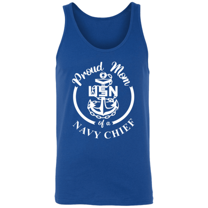 Proud Mom White Design  Unisex Tank