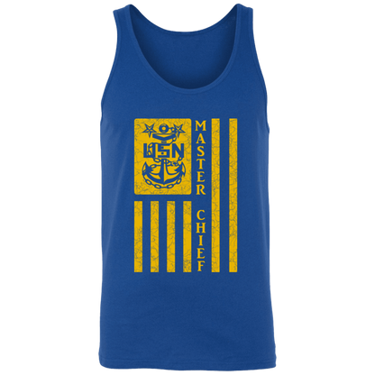 Master Chief Flag Gold Unisex Tank