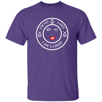 I'm No Lady (White Design) 5.3 oz. T-Shirt