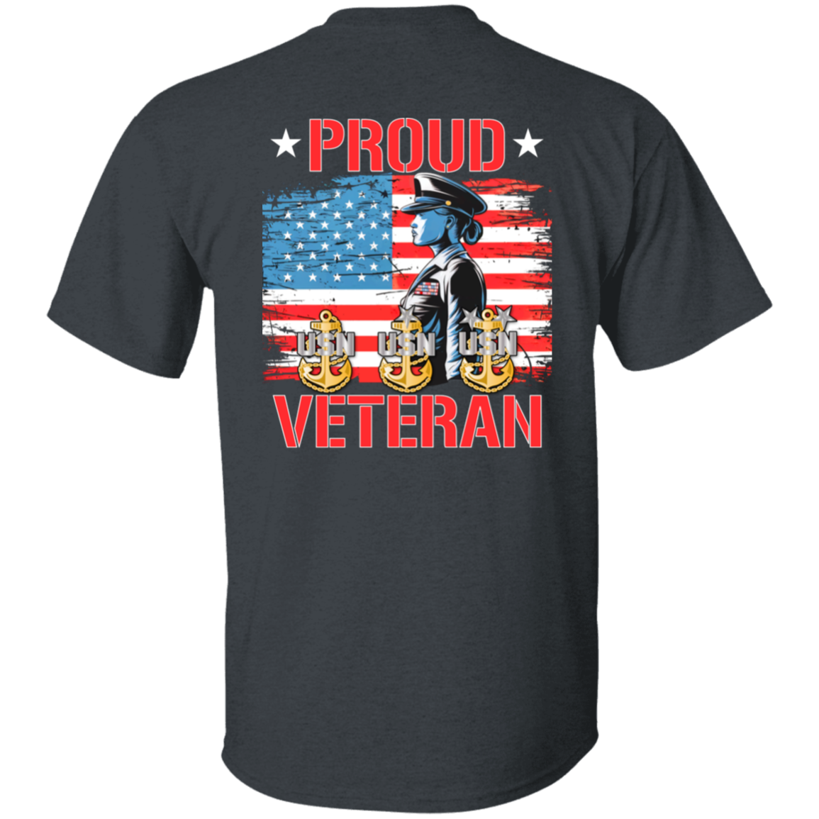 Proud Veteran FB 5.3 oz. T-Shirt