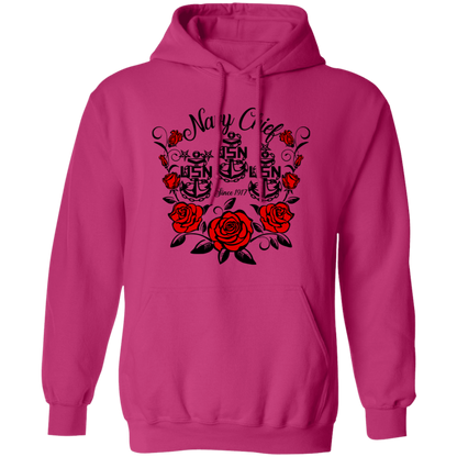 Navy Chief Rose Pullover Hoodie