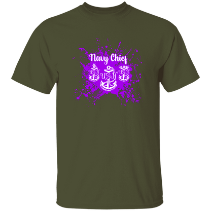 Navy Chief Purple Paint 5.3 oz. T-Shirt