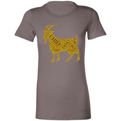 Goat Word Gold Ladies' Favorite T-Shirt