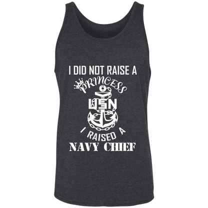 I Did Not Raise A Princess White Design Unisex Tank