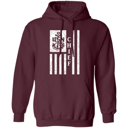 Chief Flag White Pullover Hoodie