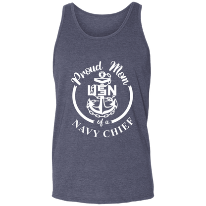 Proud Mom White Design  Unisex Tank