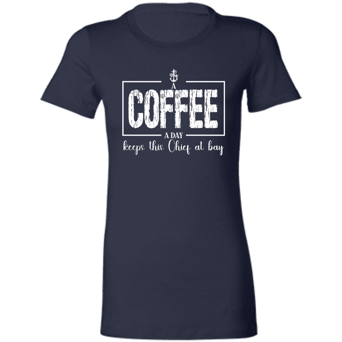 A Coffee a Day White Design Ladies' Favorite T-Shirt