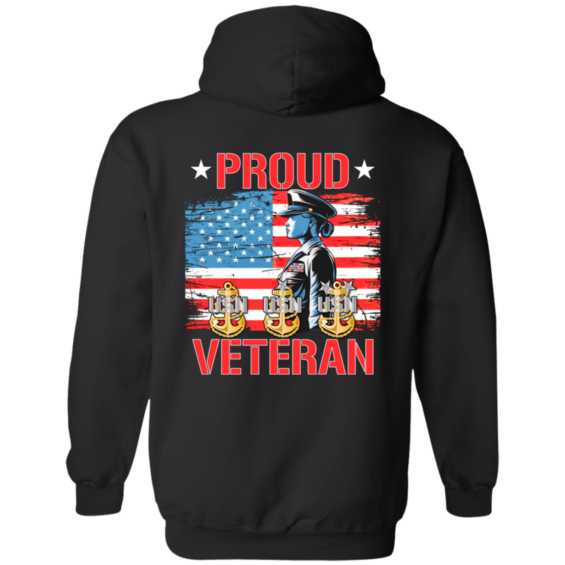 Proud Veteran FB Pullover Hoodie