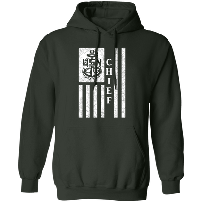 Chief Flag White Pullover Hoodie