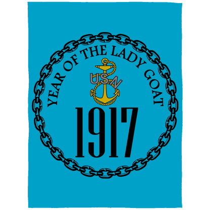 Year of the Lady Goat Fleece Blanket 60x80