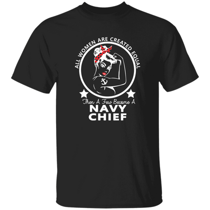 Navy Girl Chief White 5.3 oz. T-Shirt