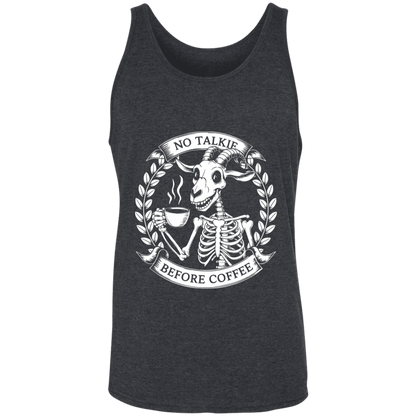 No Talkie Before Coffee  Unisex Tank