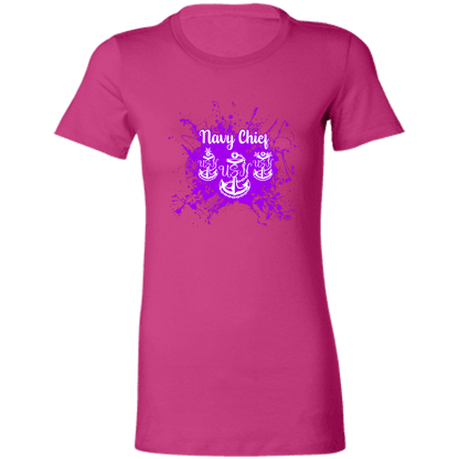 Navy Chief Purple Paint Ladies' Favorite T-Shirt