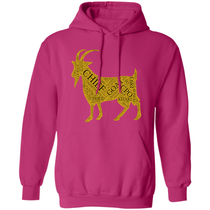 Goat Word Gold Pullover Hoodie