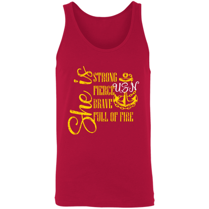 She Is Gold Unisex Tank