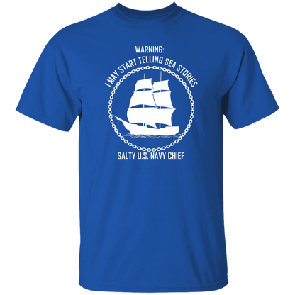 Salty Sea Story White 5.3 oz. T-Shirt