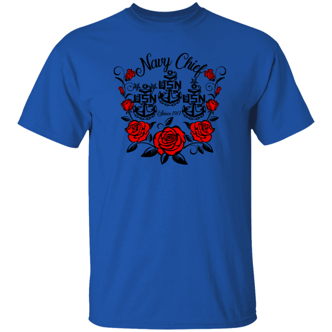 Navy Chief Rose 5.3 oz. T-Shirt