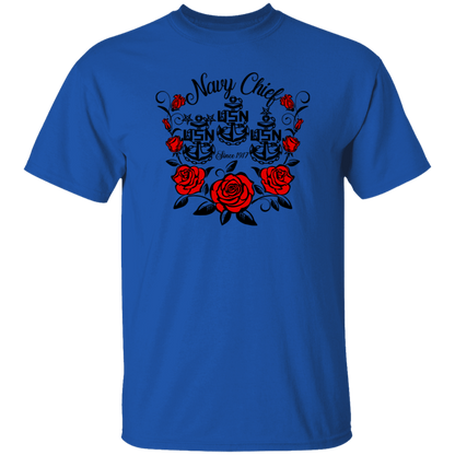 Navy Chief Rose 5.3 oz. T-Shirt