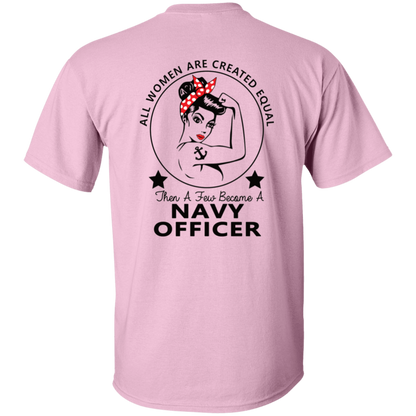 Navy Girl Officer FB 5.3 oz. T-Shirt