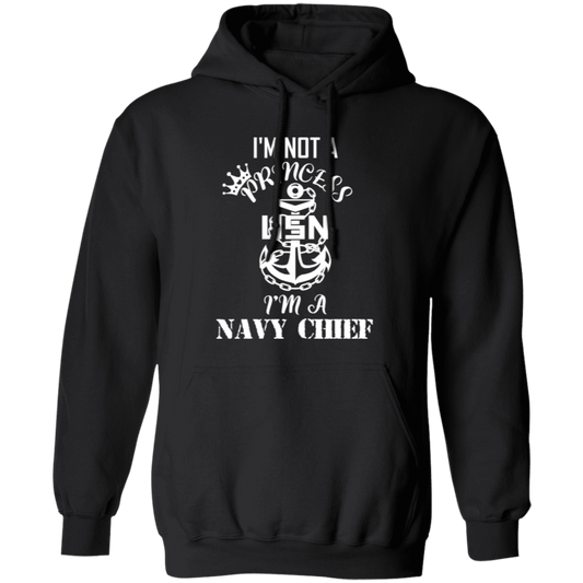 I'm not a Princess White Design Pullover Hoodie