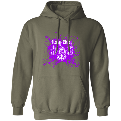 Navy Chief Purple Paint Pullover Hoodie