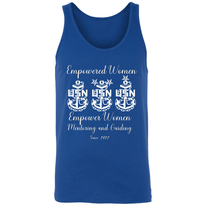 Empowered Women White Design Unisex Tank